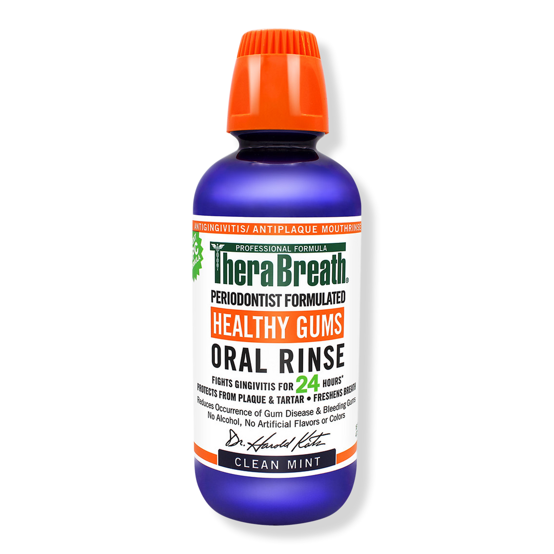 TheraBreath Healthy Mondwater - Mondspoeling - Mondwater - Spoelmunt - 1 Liter
