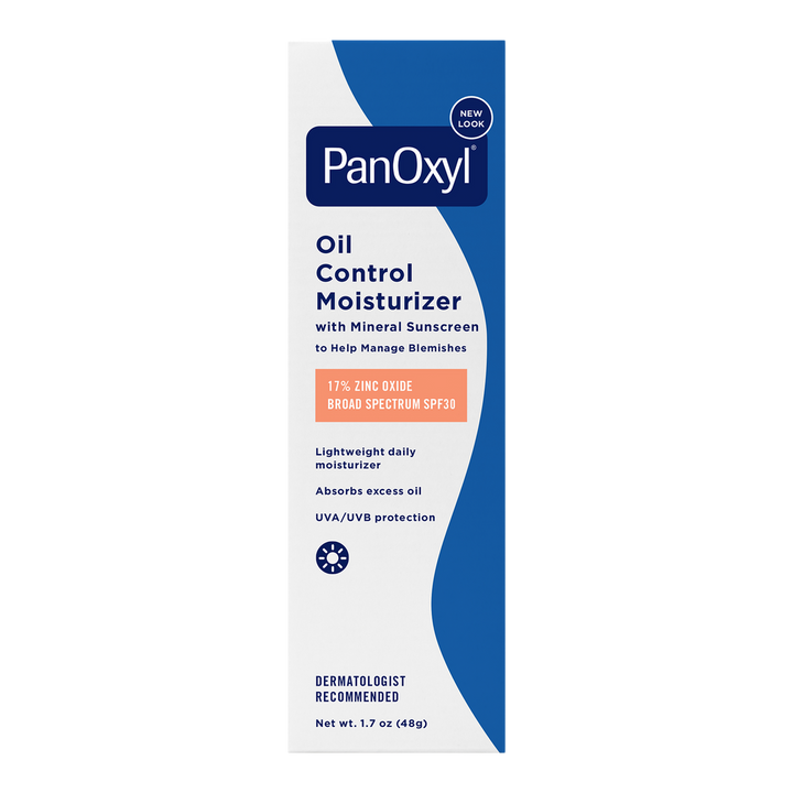 PanOxyl Oil Control Moisturizer with Broad Spectrum SPF 30 Mineral Sunscreen