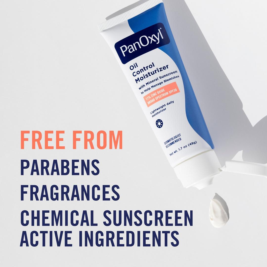PanOxyl Oil Control Moisturizer with Broad Spectrum SPF 30 Mineral Sunscreen