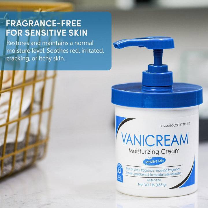 Vanicream Moisturizing Cream with Pump for Sensitive Skin