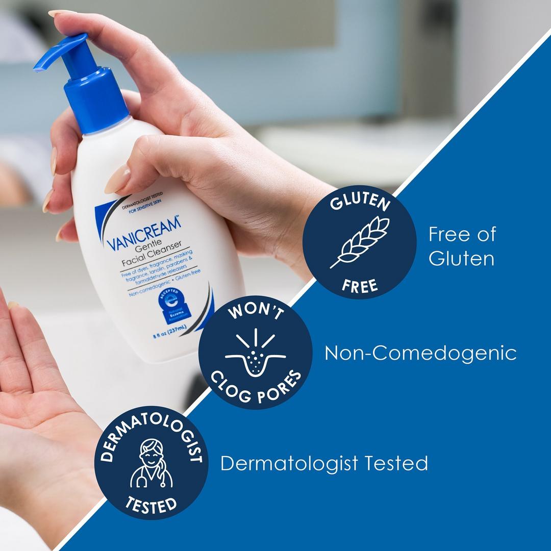 Vanicream Gentle Facial Cleanser for Sensitive Skin