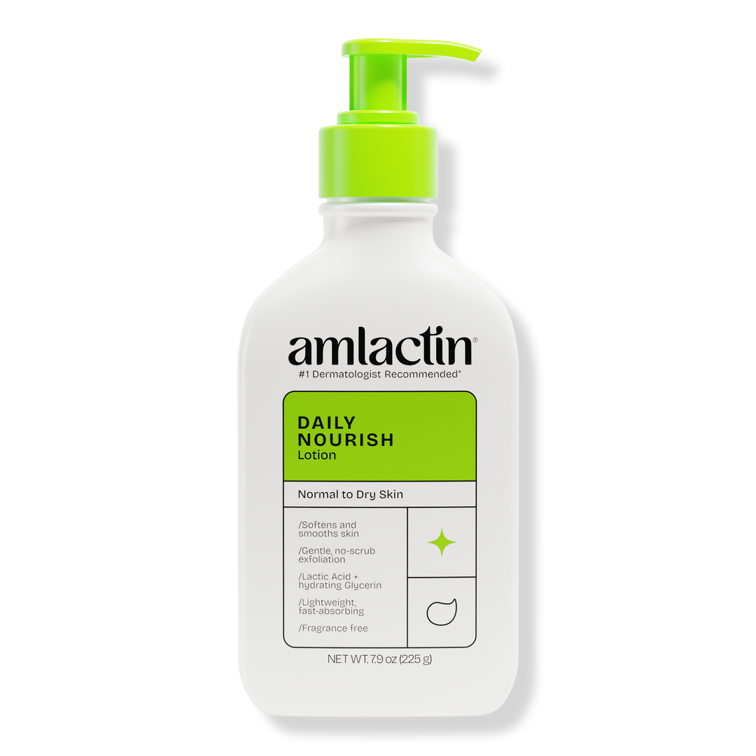 AmLactin - Dagelijkse hydraterende lotion voor de droge huid - 2-in-1 exfoliator met 12% melkzuur - 225g