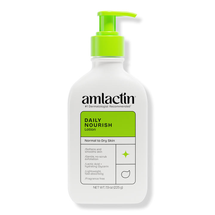 AmLactin - Dagelijkse hydraterende lotion voor de droge huid - 2-in-1 exfoliator met 12% melkzuur - 225g