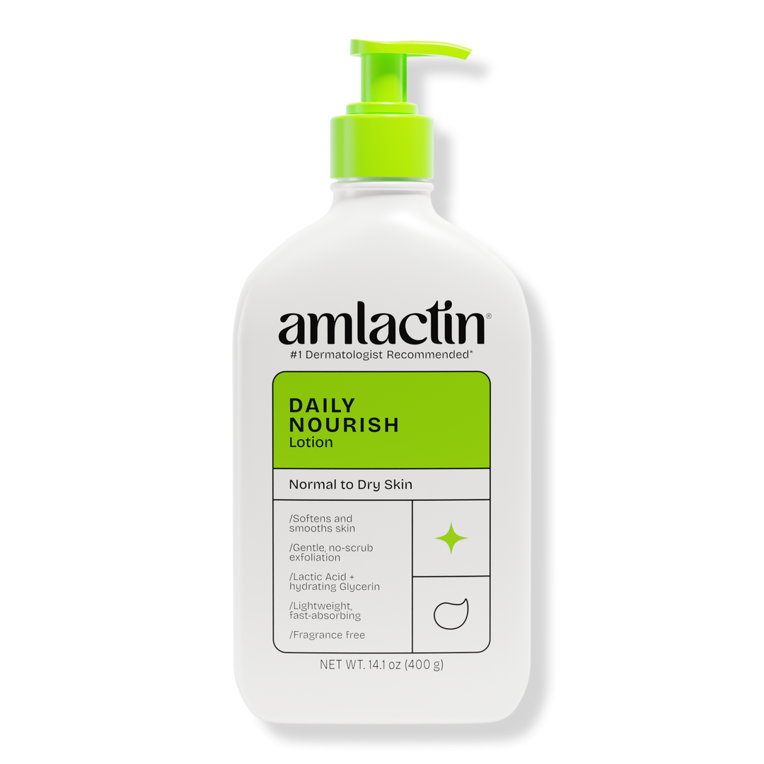 AmLactin - Dagelijkse hydraterende lotion voor de droge huid - 2-in-1 exfoliator met 12% melkzuur - 225g