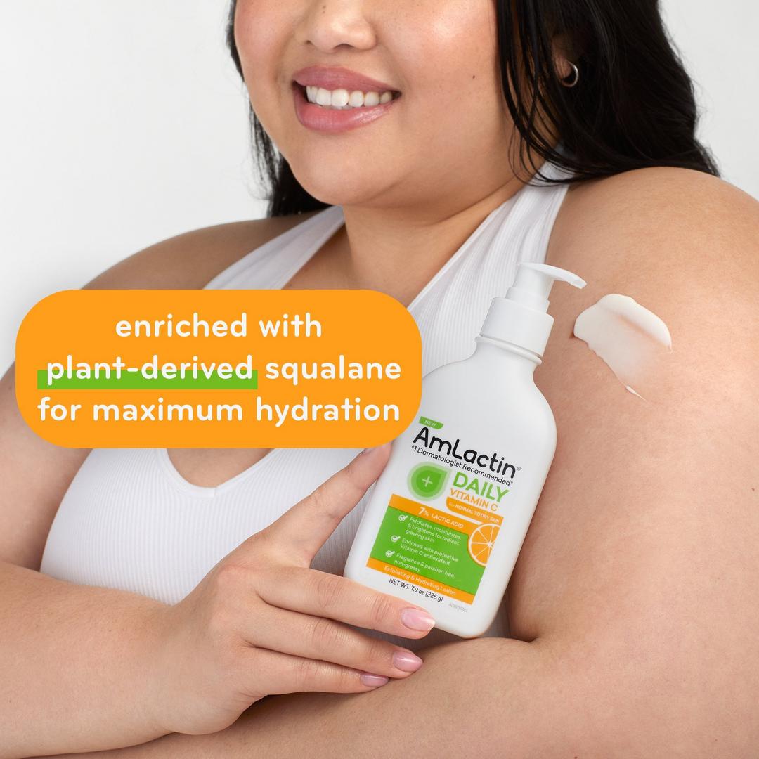 AmLactin Daily Vitamin C Lotion with 7% Lactic Acid AHA