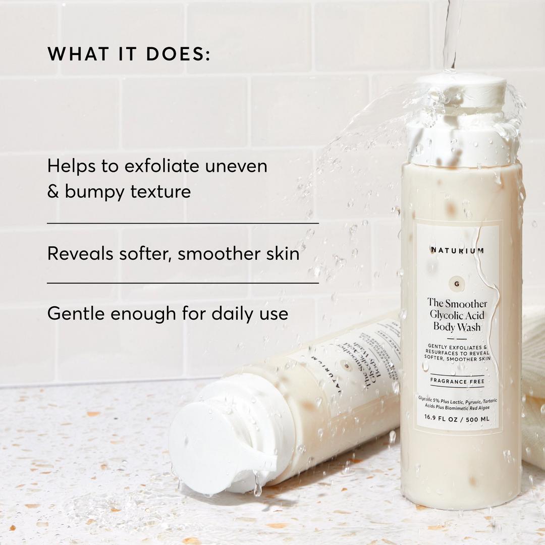 Naturium The Smoother Glycolic Acid Exfoliating Body Wash