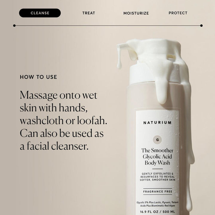 Naturium The Smoother Glycolic Acid Exfoliating Body Wash