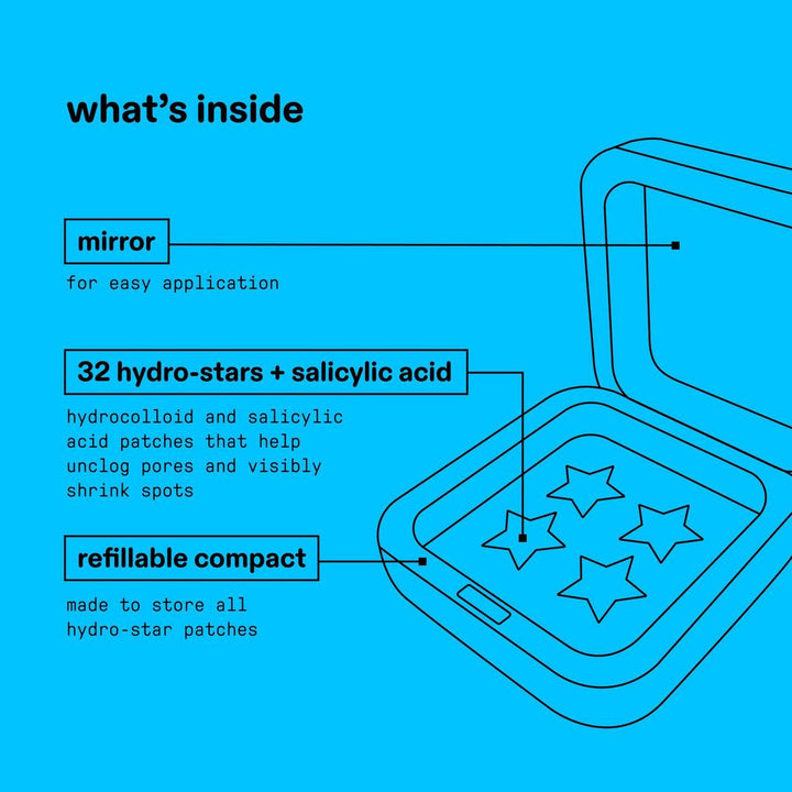 Starface Hydro-Star Salicylic Acid Patches + Big Blue Compact