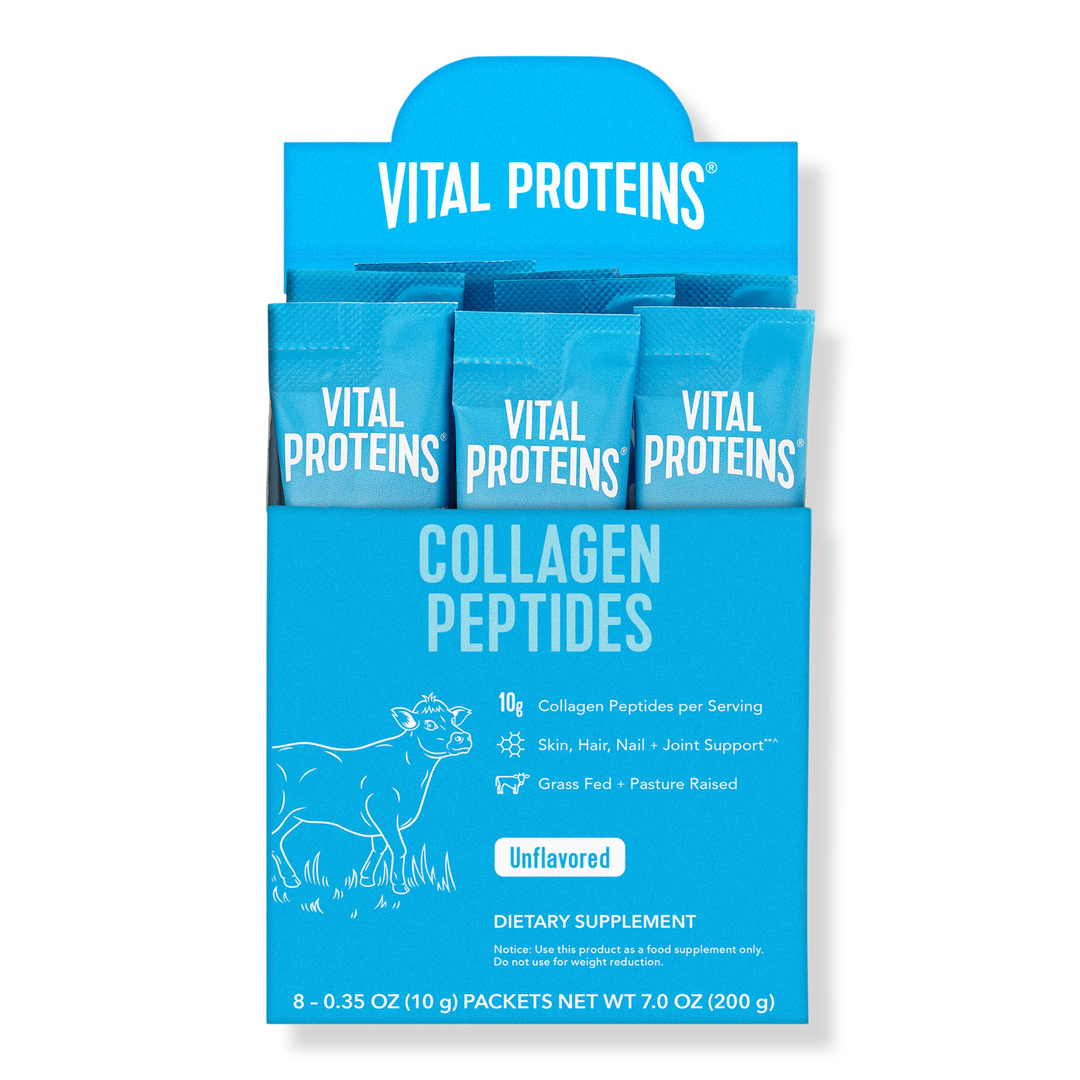 Vital Proteins Hydrolyzed Collagen Peptides Unflavored Powder Stick Pack 20