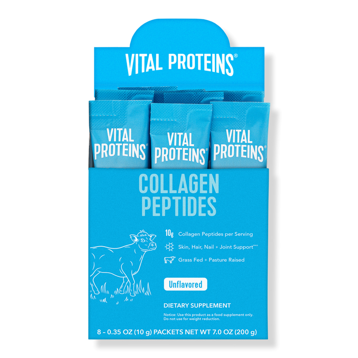 Vital Proteins Hydrolyzed Collagen Peptides Unflavored Powder Stick Pack 20