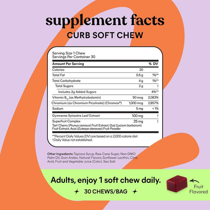 Lemme Curb Chews: Cravings Support Soft Chews