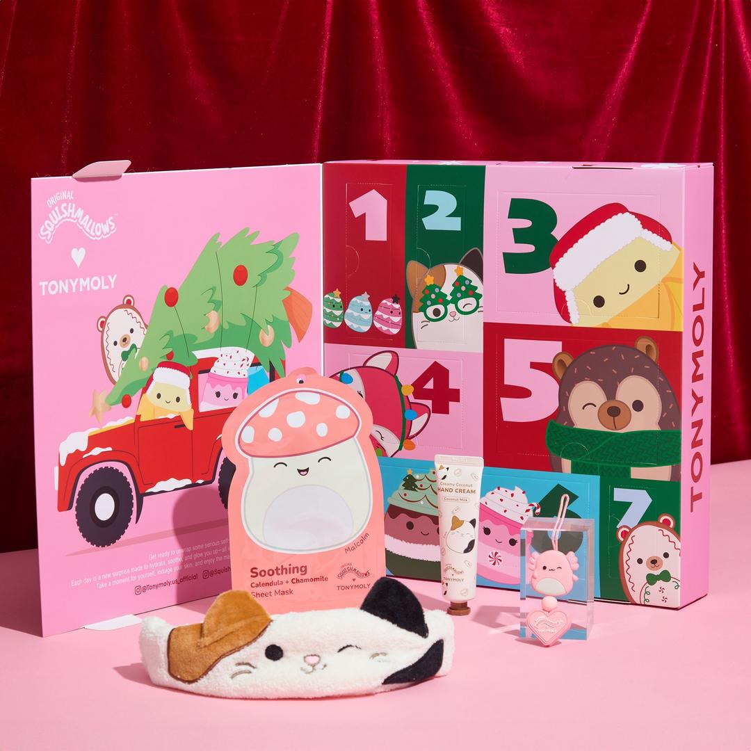 TonyMoly Squishmallows 7 Day Holiday Advent Calendar