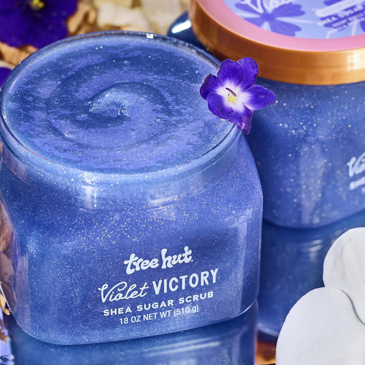 Tree Hut Violet Victory Shea Sugar Scrub Exfoliating Body Scrub
