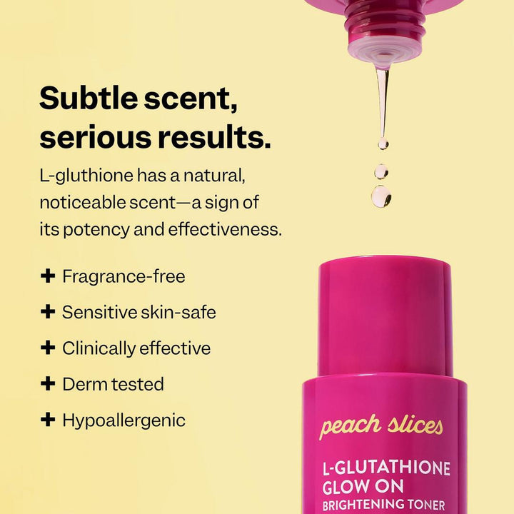 Peach Slices L-Glutathione Glow On Brightening Toner