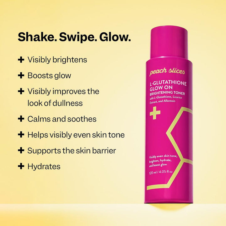 Peach Slices L-Glutathione Glow On Brightening Toner