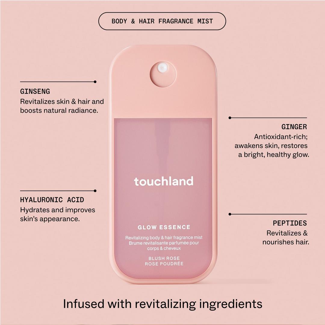 Touchland Blush Rose Body & Hair Fragrance Mist