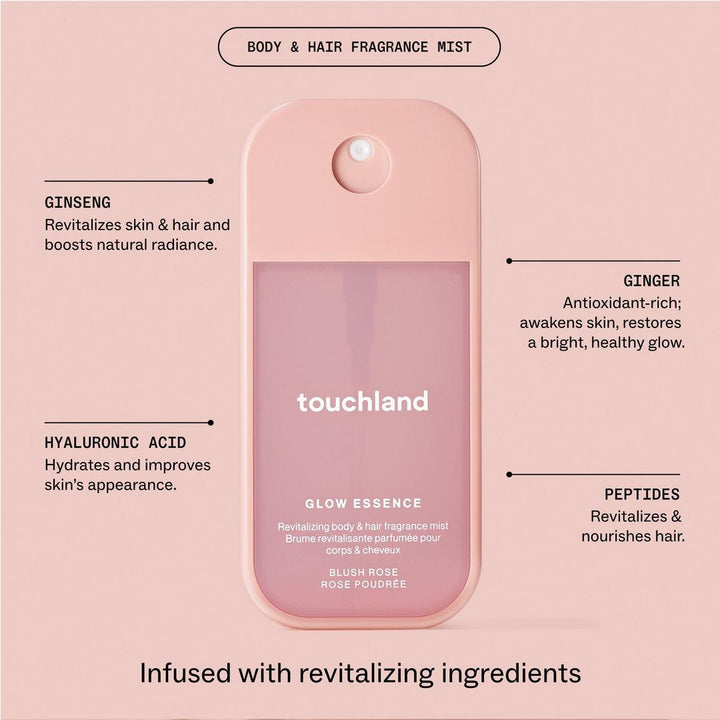 Touchland Blush Rose Body & Hair Fragrance Mist