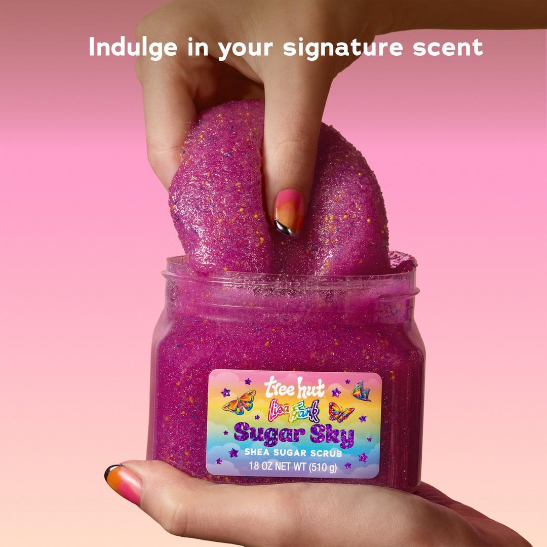 Tree Hut x Lisa Frank Sugar Sky Shea Sugar Scrub Exfoliating Body Scrub