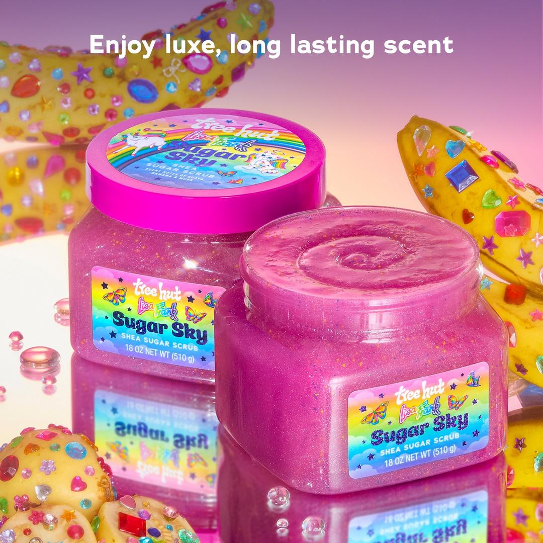 Tree Hut x Lisa Frank Sugar Sky Shea Sugar Scrub Exfoliating Body Scrub