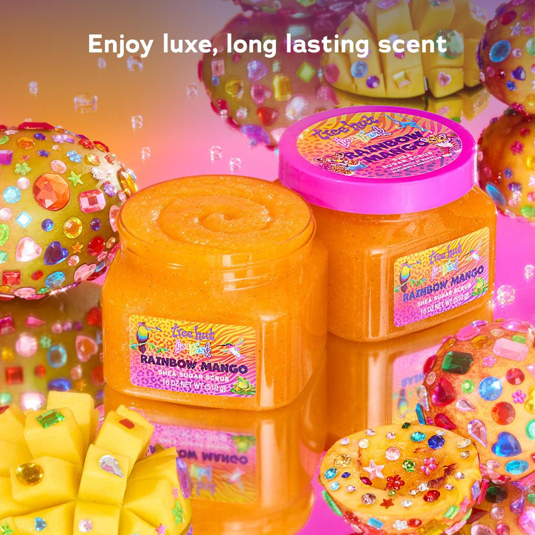 Tree Hut x Lisa Frank Rainbow Mango Shea Sugar Scrub Exfoliating Body Scrub