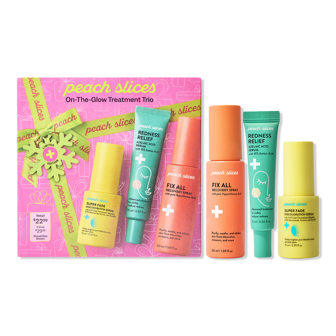 Peach Slices On-The-Glow Treatment Trio 3-Piece Skincare Set