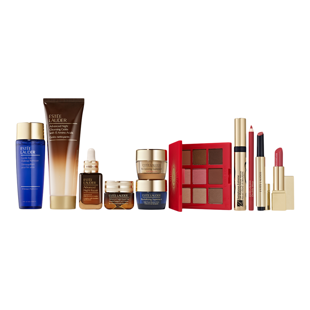 Estée Lauder 12-Piece Holiday Blockbuster Gift Set 9 Full Sizes
