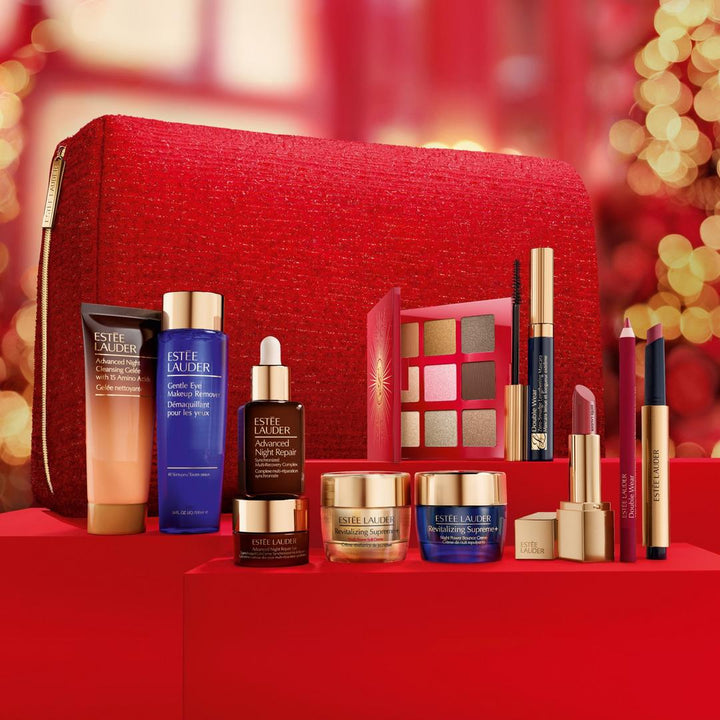 Estée Lauder 12-Piece Holiday Blockbuster Gift Set 9 Full Sizes