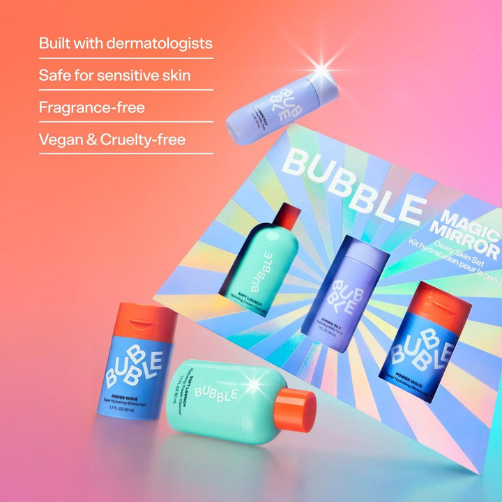 Bubble Magic Mirror Dewy Skin Set for Hydrated Glowing Skin