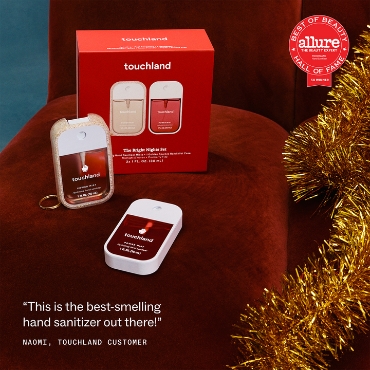 Touchland Special Edition Bright Nights Hand Sanitizer 2-Piece Set + Case