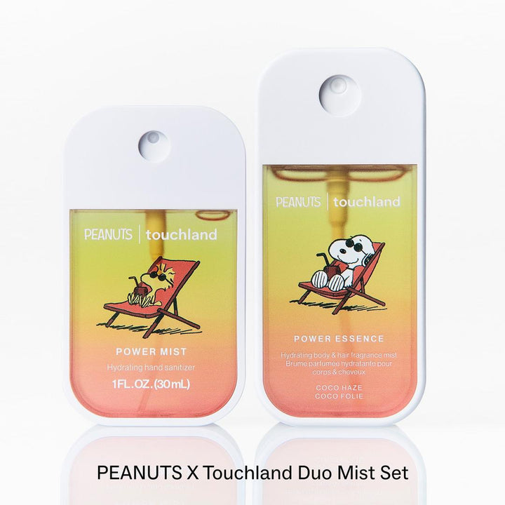 Touchland x Peanuts Hand Sanitizer + Body & Hair Mist 2-Piece Set