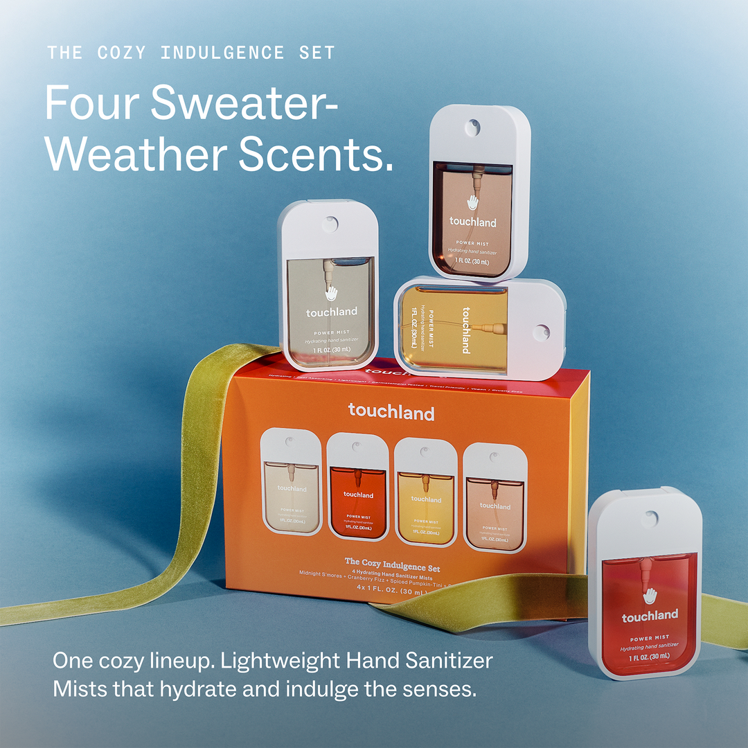 Touchland Special Edition Cozy Indulgence Hand Sanitizer 4-Piece Set
