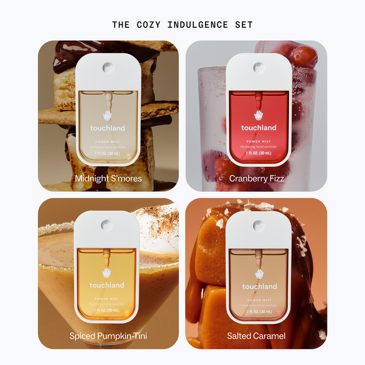 Touchland Special Edition Cozy Indulgence Hand Sanitizer 4-Piece Set