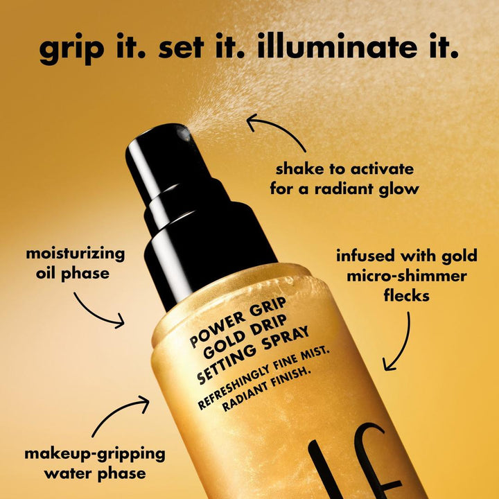 e.l.f. Cosmetics Power Grip Gold Drip Setting Spray