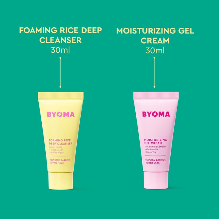 BYOMA Hydrated + Bright Lab Kit Cleanser & Moisturizer Set
