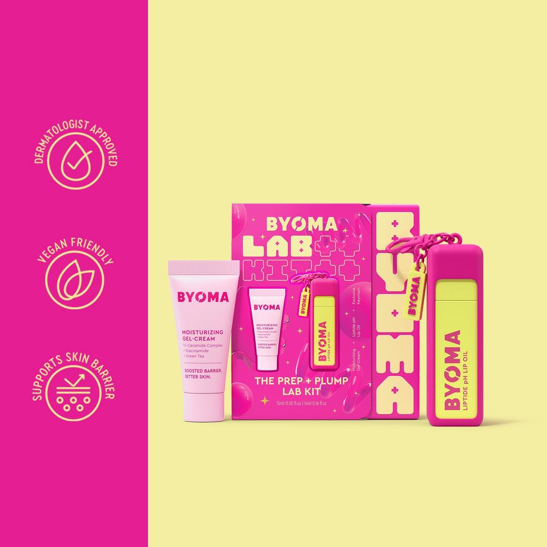 BYOMA The Prep + Plump Lab Kit Face & Lip Set