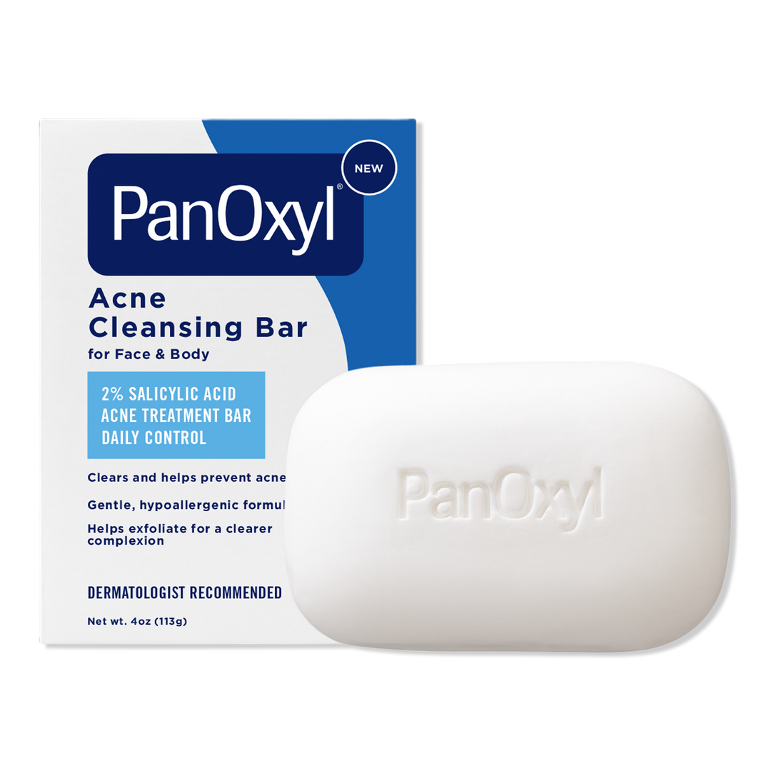 PanOxyl Acne Cleansing Bar 2% Salicylic Acid for Face & Body