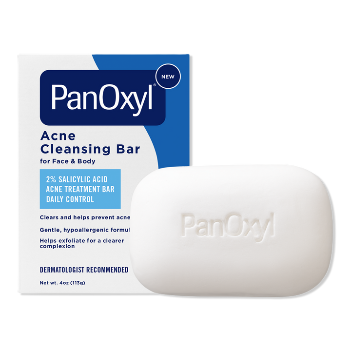 PanOxyl Acne Cleansing Bar 2% Salicylic Acid for Face & Body