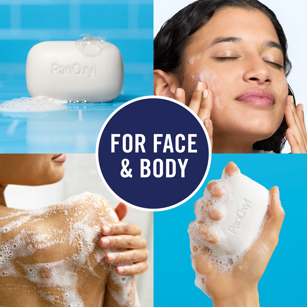 PanOxyl Acne Cleansing Bar 2% Salicylic Acid for Face & Body