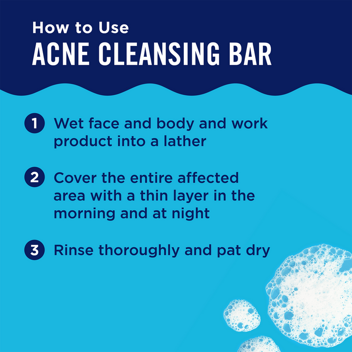 PanOxyl Acne Cleansing Bar 2% Salicylic Acid for Face & Body