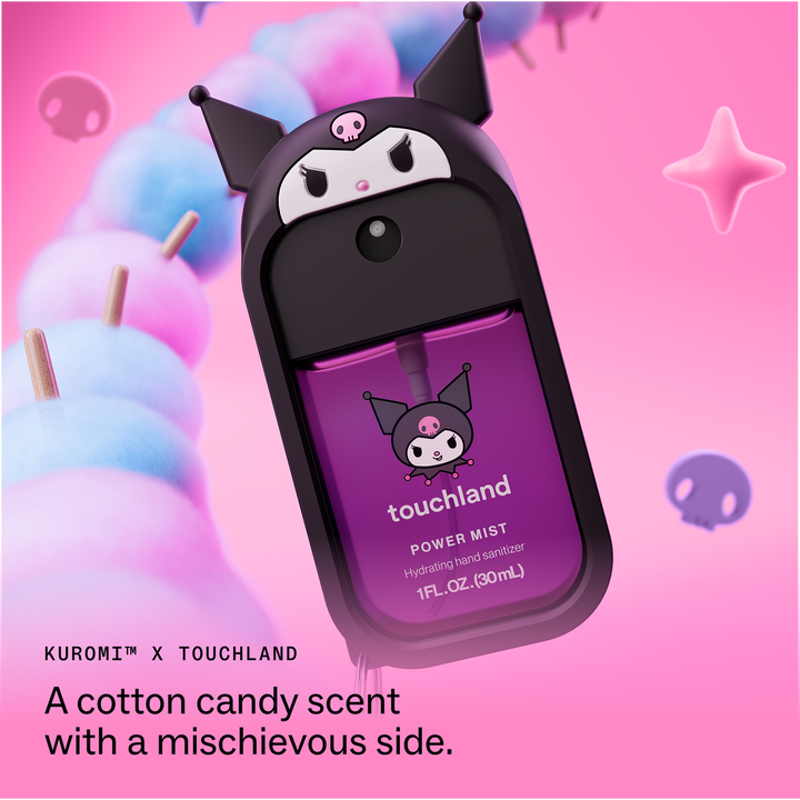 Touchland x Kuromi Cotton Candy Hand Sanitizer 2-Piece Set