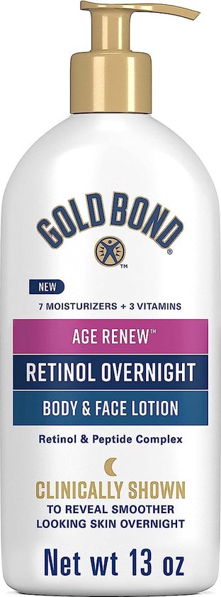 Gold Bond Age Renew Retinol Overnight Body & Face Lotion - 368g