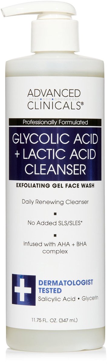 Advanced Clinicals Glycolic Acid Exfoliating Face Wash