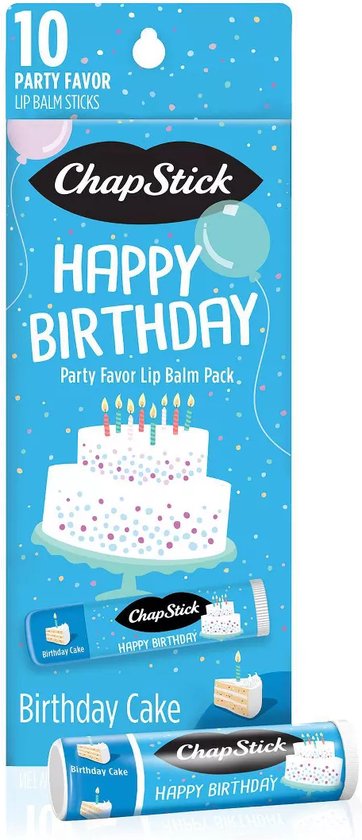 ChapStick - Life Moments Happy Birthday Lippenbalsem - Verjaardagstaart - 10st