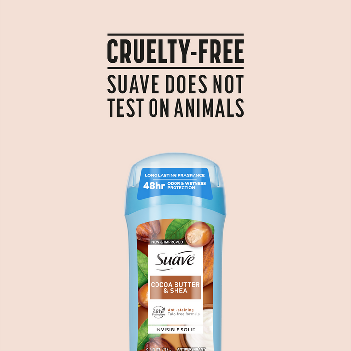 Suave -  Invisible Solid Antiperspirant Deodorant - Cocoa Shea Butter - 74g