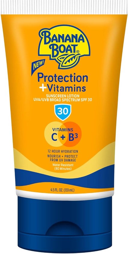Banana Boat - Bescherming + Vitaminen Hydraterende Zonnebrandcrème SPF 30 - 133ml