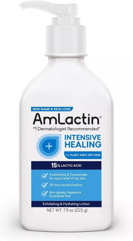 AmLactin - Intensive Healing Lotion with 15% Lactic Acid AHA - 225g