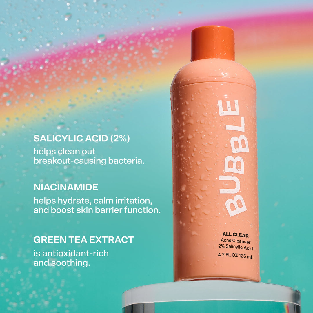 Bubble Skincare All Clear 2% Salicylic Acid Facial Cleanser