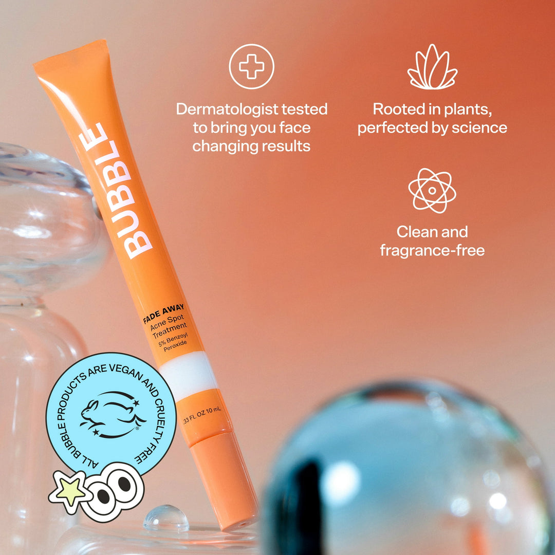 Bubble - Fade Away 5% Benzol Peroxide Acne Spot Treatment - Puistjes - Acnelittekens -  10ml
