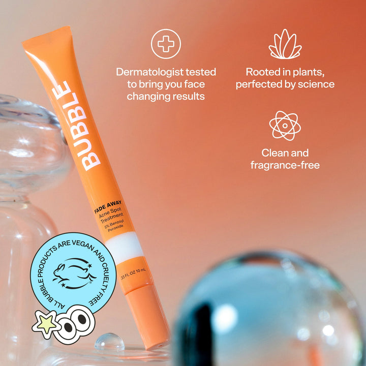 Bubble - Fade Away 5% Benzol Peroxide Acne Spot Treatment - Puistjes - Acnelittekens -  10ml