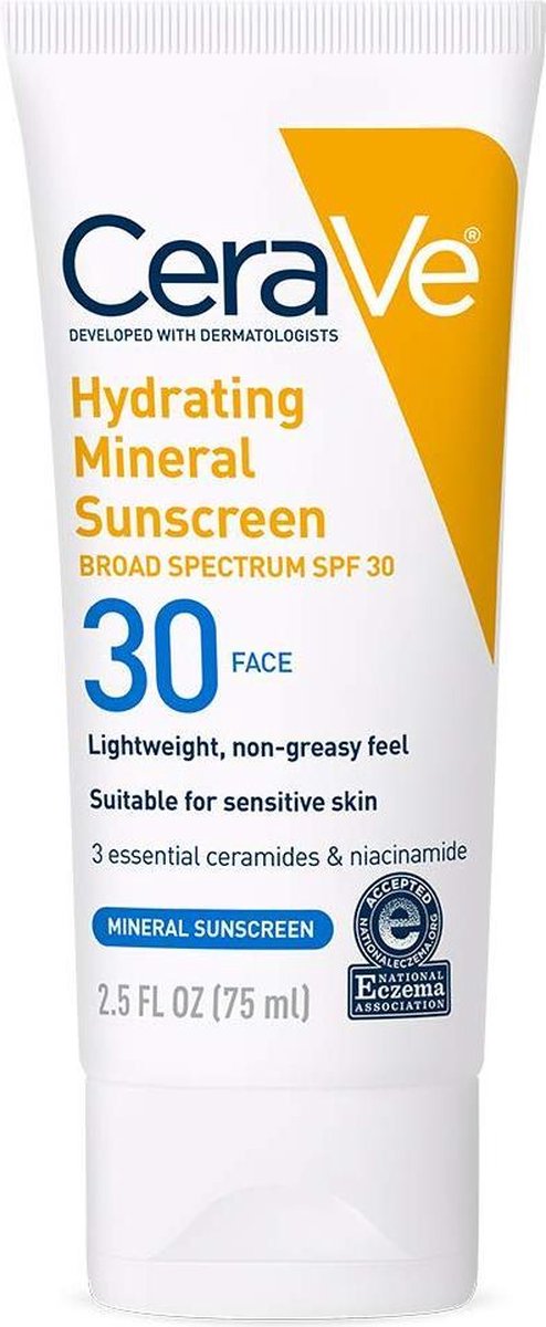 CeraVe - Hydrating Mineral Sunscreen Lotion SPF 50 - 75ml